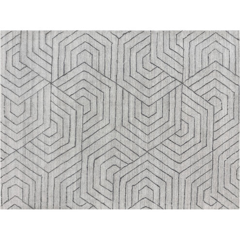 Mazey 144 X 108 inch Grey Indoor Hand-Loomed Rug, Hand-Loomed